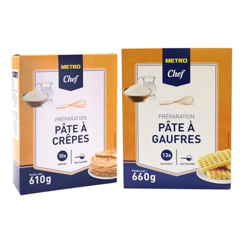 METRO Chef Préparations : pâte à crêpes 630 g & pâte à gaufres 660 g von Wine And More