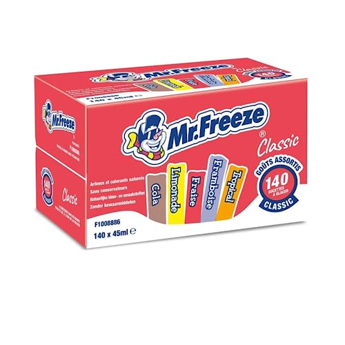 MISTER FREEZE Classic Glasur-Lutscher Verschiedene Geschmacksrichtungen - 140 x 45 ml von Wine And More