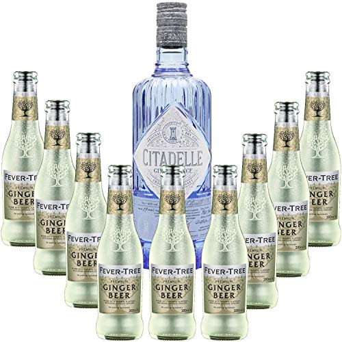 Pack Gintonic - Citadelle Gin Classic + 9 Fever Tree Ginger Beer Water - (70cl 20cl * + 9) von Wine And More