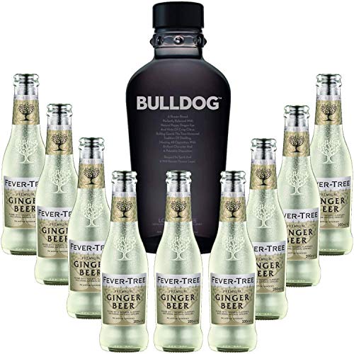 Pack Gintonic - Gin Bulldog + 9 Fever Tree Ginger Beer Water - (70cl 20cl * + 9) von Wine And More