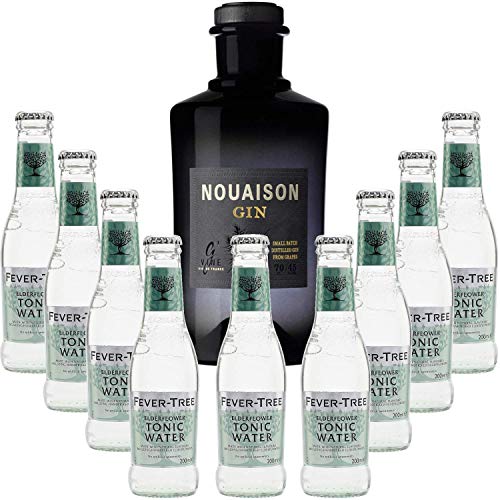 Pack Gintonic - Gin Fruchtset +9 Fever Tree Holunder Water - (70cl 20cl * + 9) von Wine And More