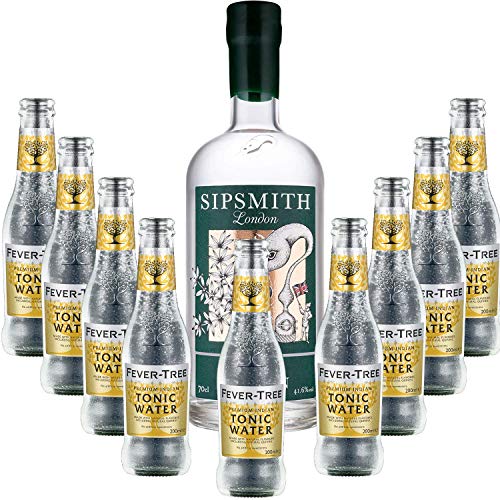 Pack Gintonic - Gin Sipsmith + 9 Fever Indian Tree Premium Water - (70cl + 9 * 20cl) von Wine And More