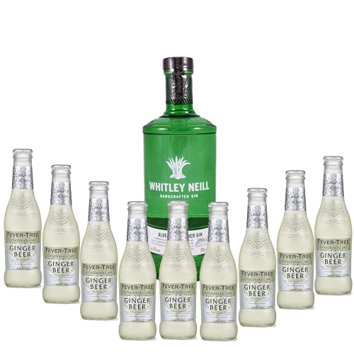 Pack gintonic -Whitley Neill – Aloe & Cucumber – 9 tonics Fever tree Ginger Beer von Wine And More