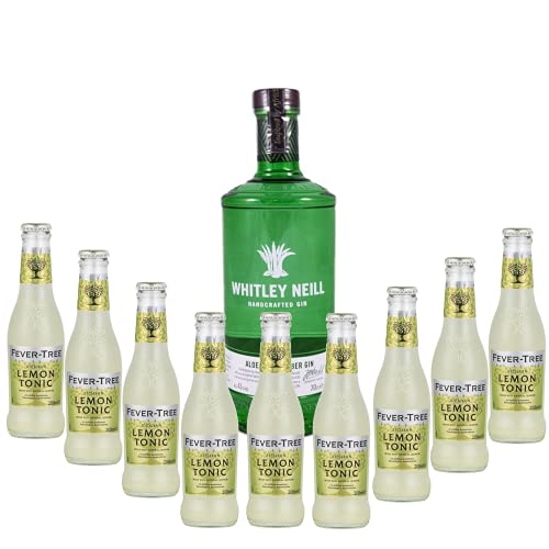 Pack gintonic -Whitley Neill – Aloe & Cucumber – 9 tonics Fever tree Sicilian Lemon Tonic Water von Wine And More