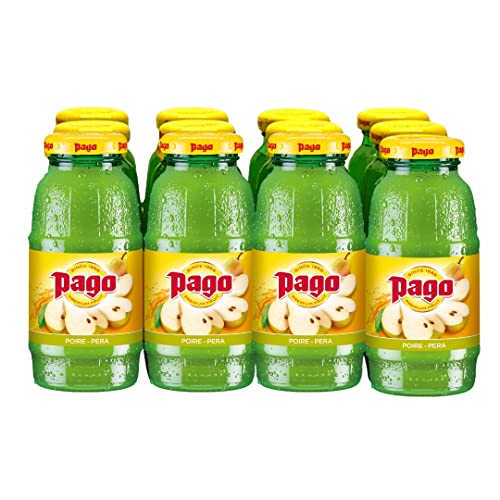 Pago Pear 12x20cl - 12 Flaschen à 20 cl - Saft - 2.4 Liter - Pago Pear Puree mit Körnchen und Geschmack von Pago