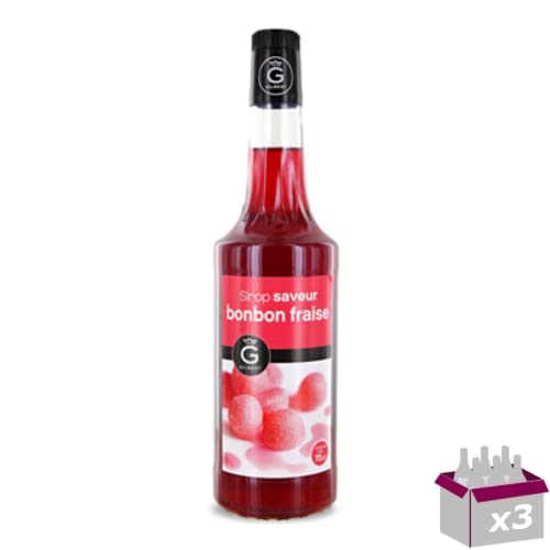 Set von 3 Rioba -Sirupen - Strawberry Candy - 3x70cl Set von 3 Rioba -Sirupen - Strawberry Candy - 3x70cl von Wine And More