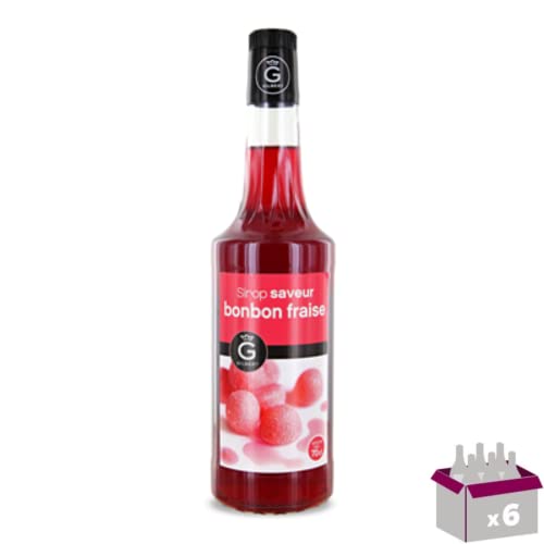 Set von 6 Gilbert -Sirupen - Strawberry Candy - 6x70cl von Wine And More