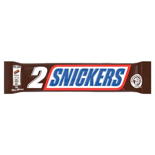 Snickers Barre chocolat 2 packs caramel et cacahuètes 75 g x 24 von Wine And More