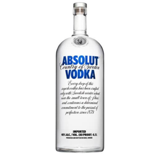 Vodka Absolut Blue 40° 4.5 L von Wine And More