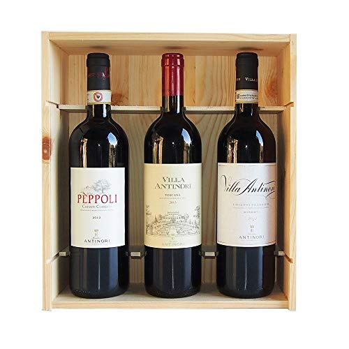 Die Besten Weine der Weinkellerei Marchesi Antinori - Ein Geschenk von hohem Prestige aus dem Gebiet der Toskana - Geschenkset Wein - Code 45a von Wine Gift Baskets