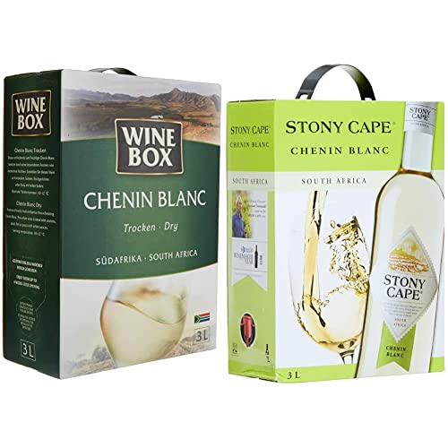 Wine Box Chenin Blanc Südafrika trocken Bag-in-Box (1 x 3 l) & Stony Cape Chenin Blanc Südafrika trocken Bag-in-Box (1 x 3 l) von WineBox