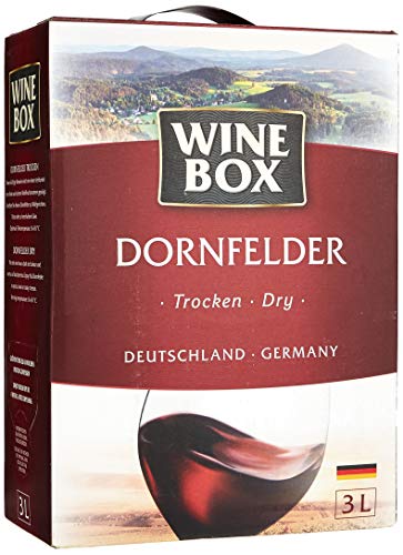 Wine Box Dornfelder Landwein Rhein trocken Bag-in-Box (1 x 3 l) | 3 l (1er Pack) von ANICEMOON