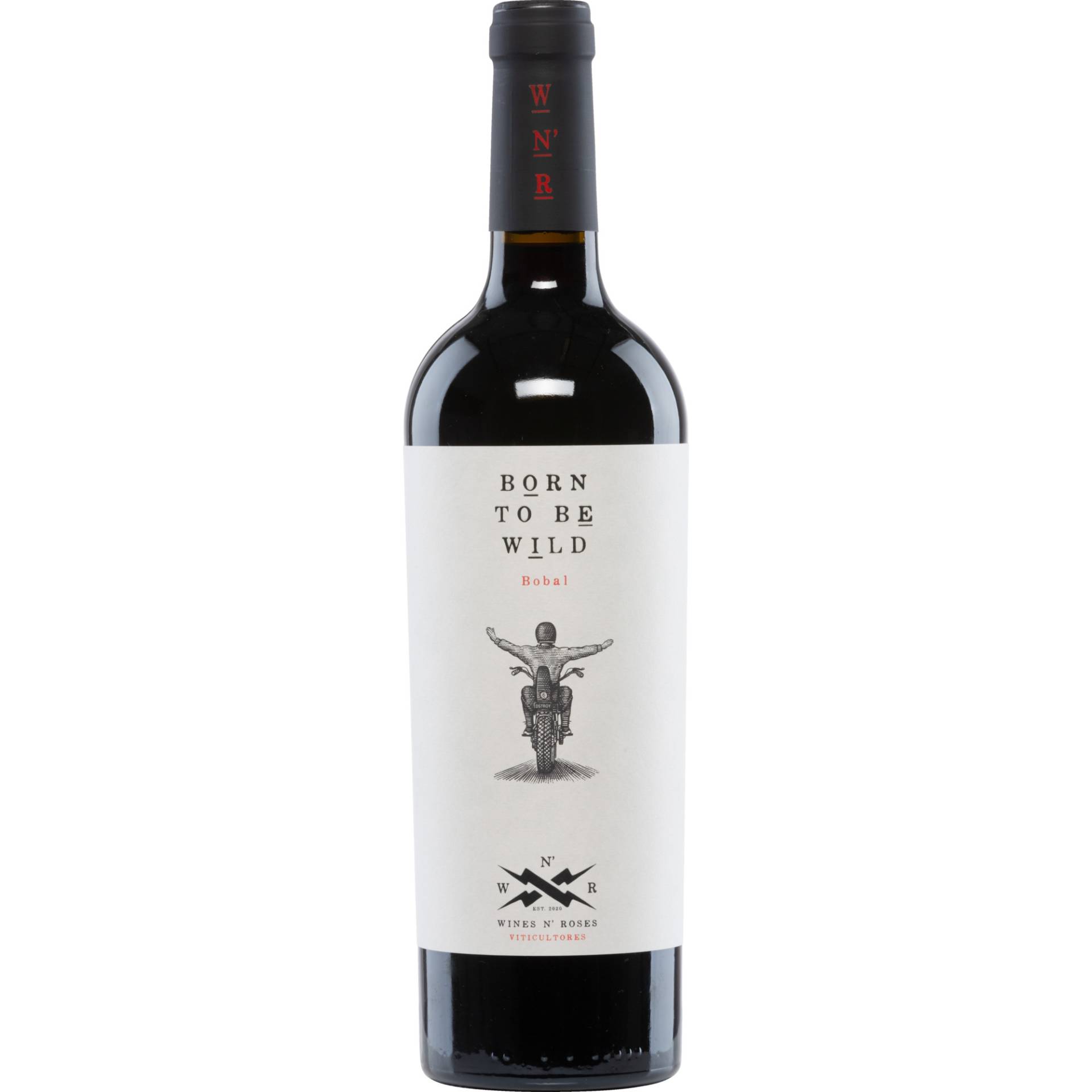 Born To Be Wild Tinto, Valencia DO, Valencia, 2022, Rotwein Born To Be Wild Tinto, Valencia DO, Valencia, 2022, Rotwein von Wines N' Roses Viticultores - Calle Arxidiaca Ros 35, 46630 La Font de la Figuera Valencia, Spanien