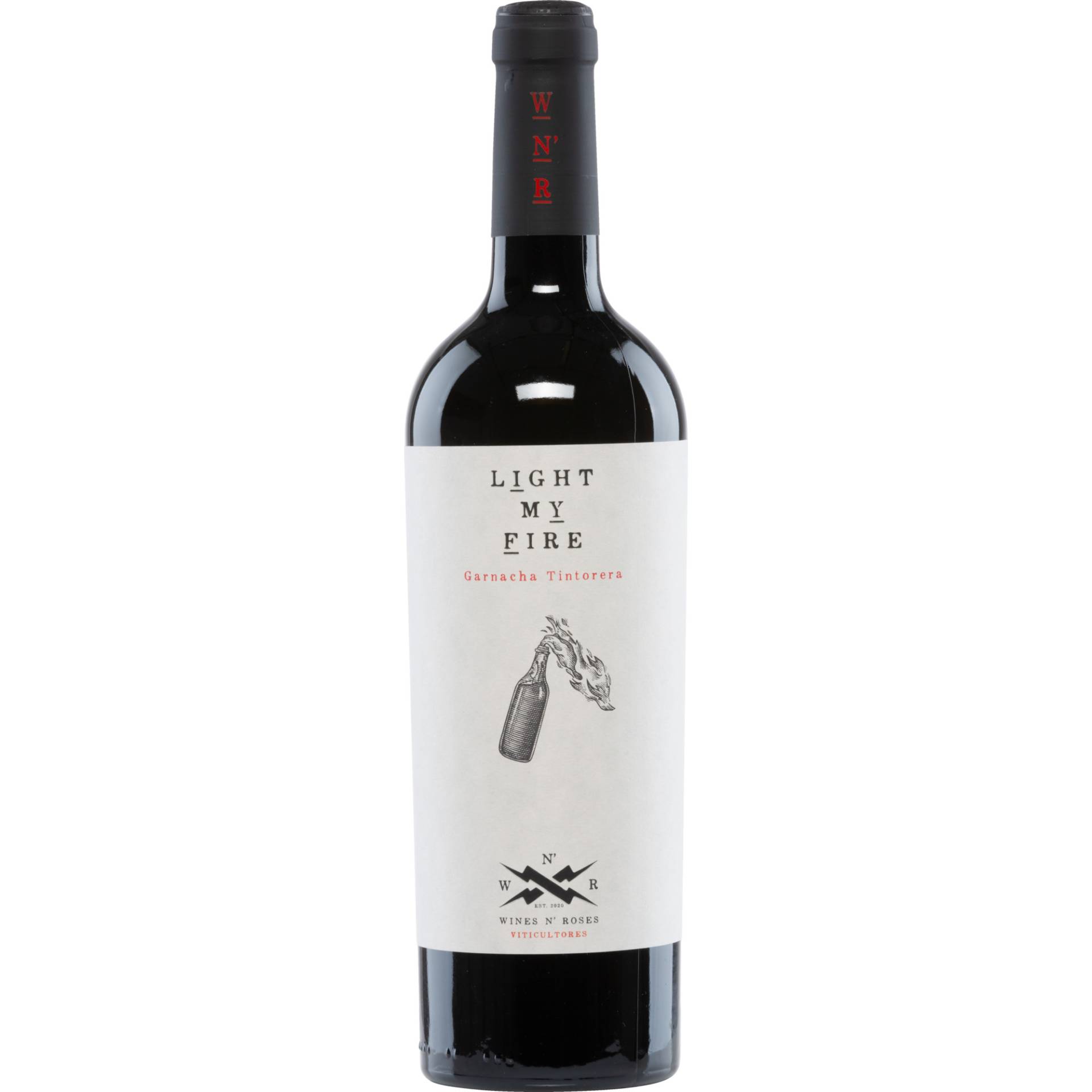 Light My Fire Tinto, Valencia DO, Valencia, 2021, Rotwein Light My Fire Tinto, Valencia DO, Valencia, 2021, Rotwein von Wines N' Roses Viticultores - Calle Arxidiaca Ros 35, 46630 La Font de la Figuera Valencia, Spanien