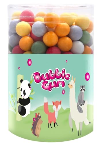 Bunte Kaugummibälle von 13 mm im Behälter mit 500 g Bunte Kaugummibälle von 13 mm im Behälter mit 500 g von Winesfromspain