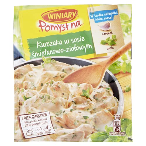 WINIARY Idee für Hüchnchen mit Kräutersahne 30g // Pomysl na kurczaka w sosie smiet-ziolowym 30g von Winiary