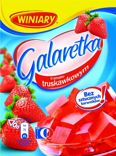 Winiary Galaretka o Smaku Truskawkowym Strawberry Jelly Mix (5er-Pack) von Winiary