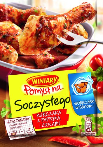Winiary Idee für Saftiges Hühnchen mit Paprika und Kräutern 28g von Winiary