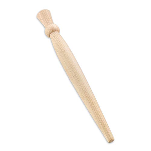 Porridge Spurtle Scottish Spurtle Porridge Rührer – Holz-Schildkröten-Distel glatt Buchenholzstab – 29 cm lang von Winsome