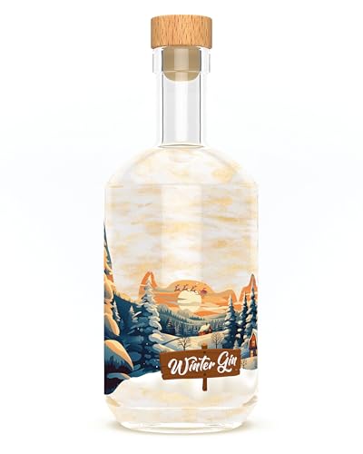 Winter Wonderland Spirits - Winter Gin - 0,5 Ltr. - 42% vol. - Vegan - mit magischem Glitzer-Effekt! von WINTER WONDERLAND