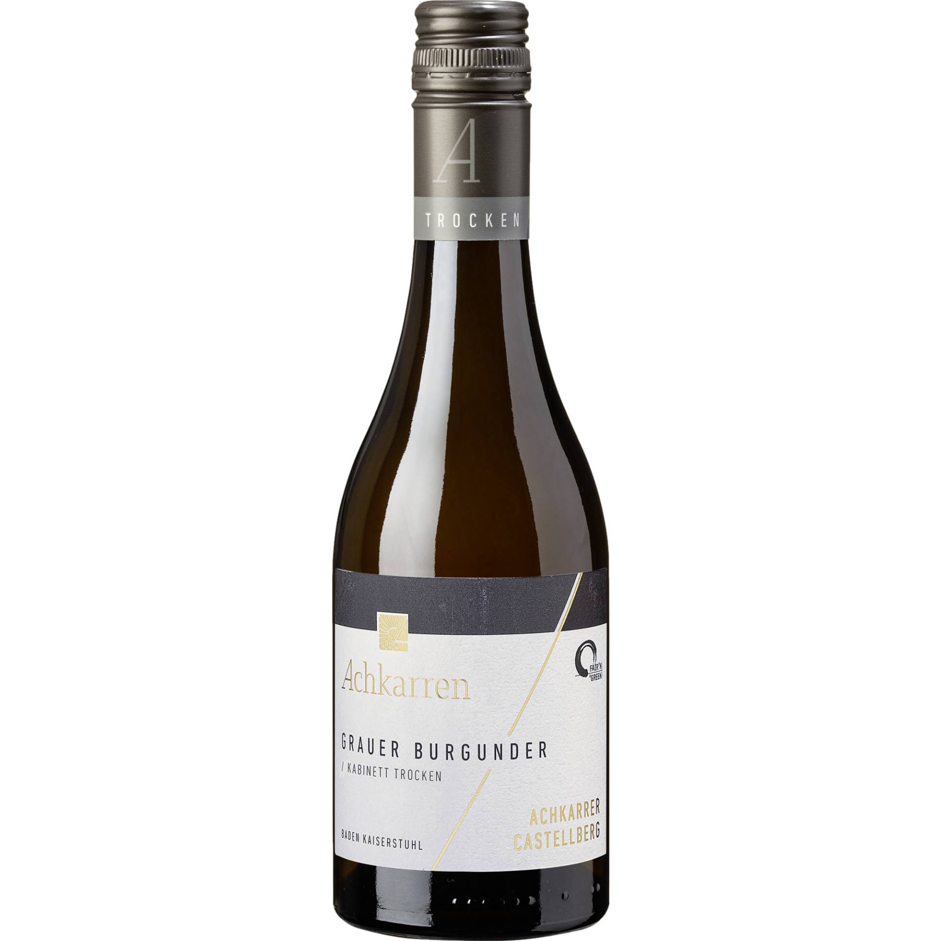 Achkarrer Castellberg Grauer Burgunder Kabinett, Trocken, Baden, 0,375 L, Baden, 2023, Weißwein Achkarrer Castellberg Grauer Burgunder Kabinett, Trocken, Baden, 0,375 L, Baden, 2023, Weißwein von Winzergenossenschaft Achkarren im Kaiserstuhl e. G. - Schloßbergstraße 2, 79235 Vogtsburg im Kaiserstuhl - DE