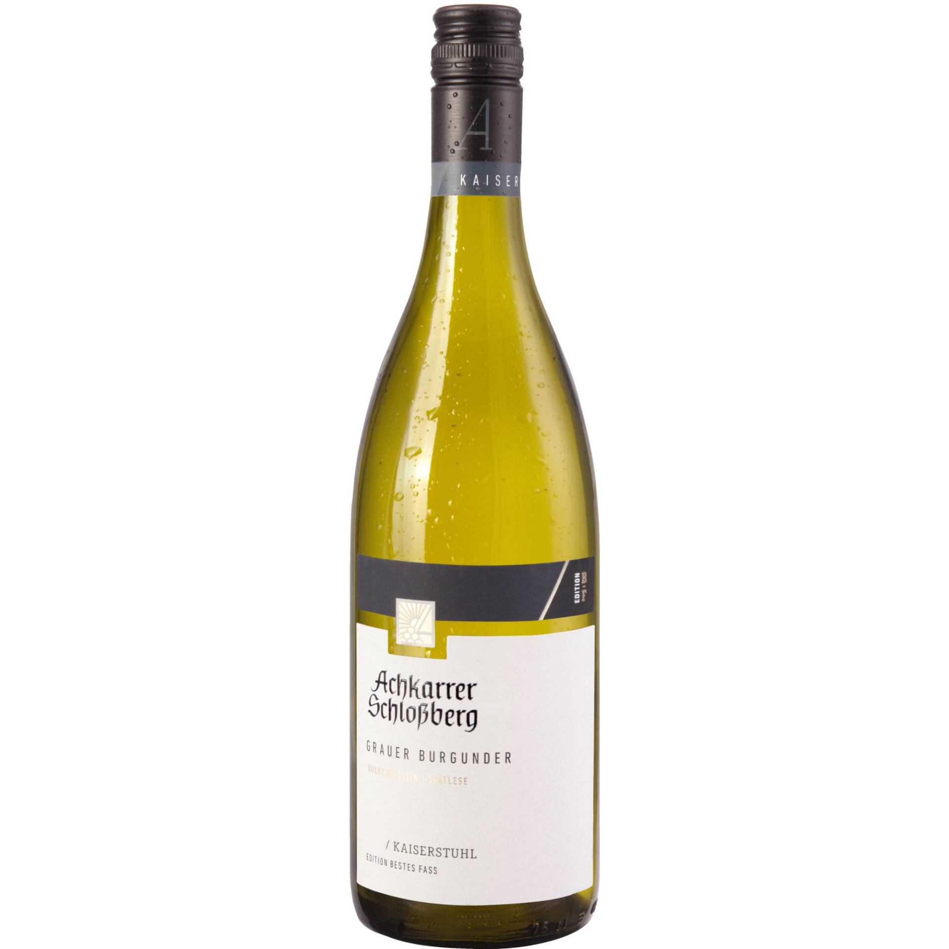 Achkarrer Schlossberg Grauer Burgunder Spätlese, Trocken, Baden, Baden, 2023, Weißwein Achkarrer Schlossberg Grauer Burgunder Spätlese, Trocken, Baden, Baden, 2023, Weißwein von Winzergenossenschaft Achkarren im Kaiserstuhl e. G. - Schloßbergstraße 2, 79235 Vogtsburg im Kaiserstuhl - DE