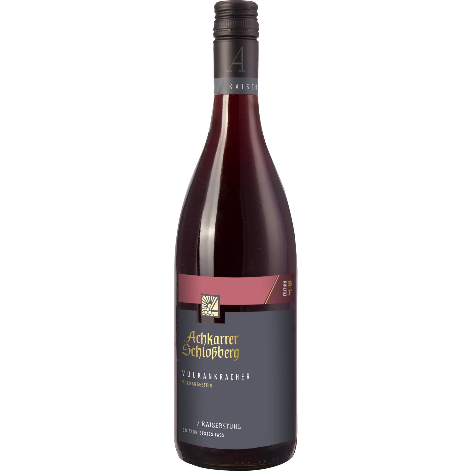 Achkarrer Schlossberg Vulkankracher Rotwein Cuvée, Halbtrocken, Baden, Baden, 2022, Rotwein Achkarrer Schlossberg Vulkankracher Rotwein Cuvée, Halbtrocken, Baden, Baden, 2022, Rotwein von Winzergenossenschaft Achkarren im Kaiserstuhl e. G. - Schloßbergstraße 2, 79235 Vogtsburg im Kaiserstuhl - DE