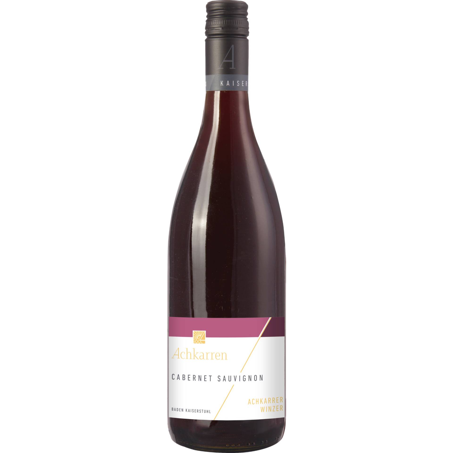 Achkarrer Winzer Cabernet Sauvignon Qualitätswein, Trocken, Baden, Baden, 2021, Rotwein Achkarrer Winzer Cabernet Sauvignon Qualitätswein, Trocken, Baden, Baden, 2021, Rotwein von Winzergenossenschaft Achkarren im Kaiserstuhl e. G. - Schloßbergstraße 2, 79235 Vogtsburg im Kaiserstuhl - DE