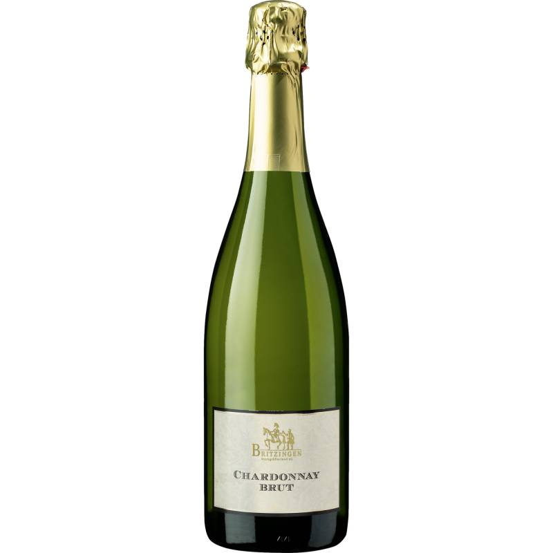 Britzinger Chardonnay Sekt, Brut, Baden, Baden, 2020, Schaumwein von Winzergenossenschaft Britzingen Markgräflerland eG