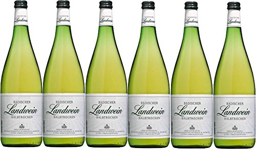 Winzergenossenschaft Jechtingen-Amoltern Badischer Landwein weiß halbtrocken (6 x 1,0L) von Winzergenossenschaft Jechtingen-Amoltern