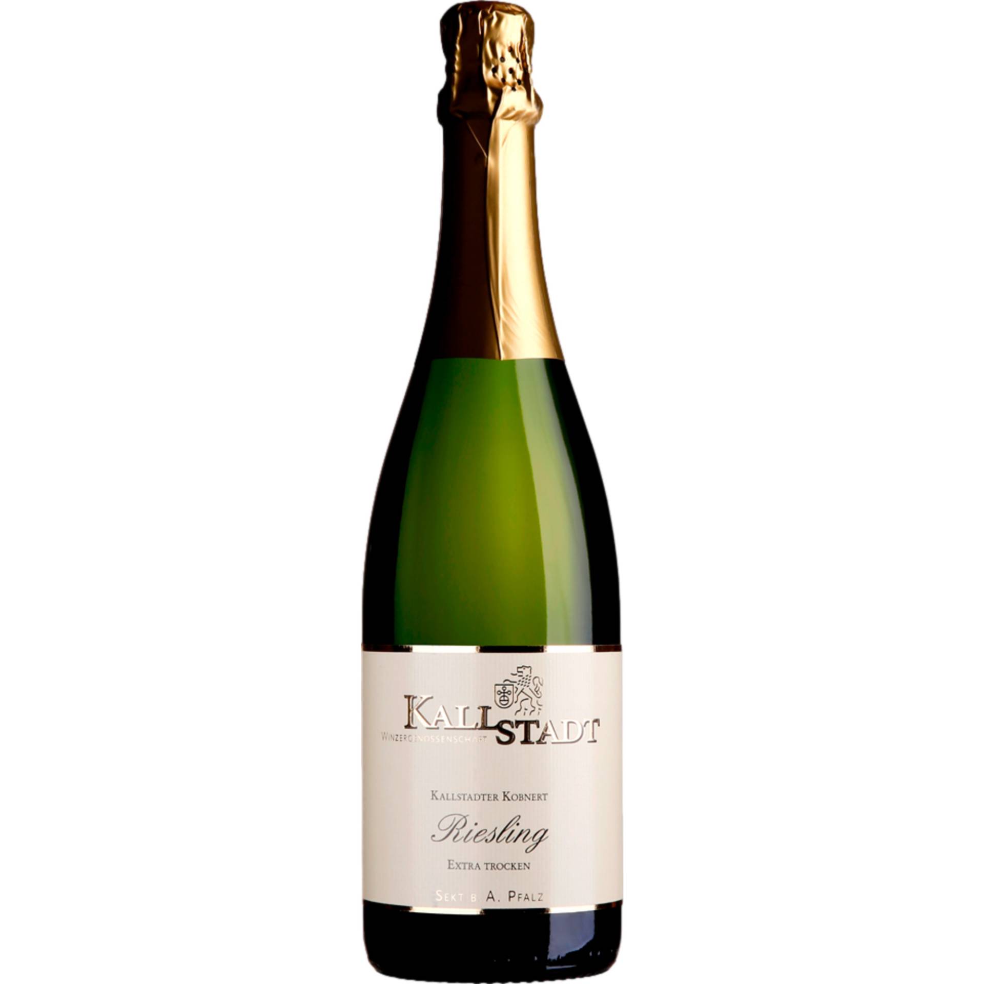 Kallstadt Kobnert Riesling Sekt, Extra Trocken, Pfalz, Pfalz, 2022, Schaumwein von Winzergenossenschaft Kallstadt eG, Weinstr. 126, 67169 Kallstadt