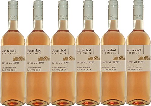 Winzerhof Ebringen Roter Gutedel Qualitätswein halbtrocken (6 x 0,75L) von Winzerhof Ebringen