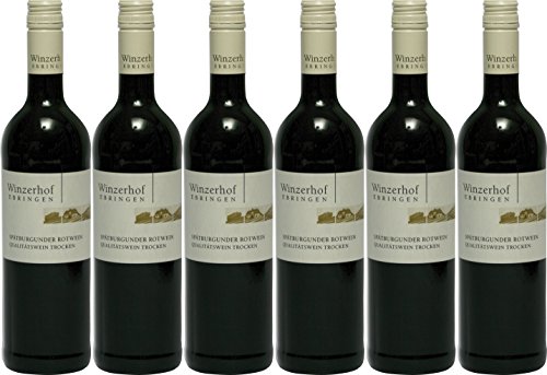 Winzerhof Ebringen Spätburgunder Rotwein Qualitätswein trocken (6 x 0,75L) von Winzerhof Ebringen