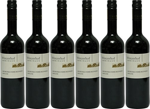 Winzerhof Ebringen Spätburgunder Rotwein Spätlese feinfruchtig (6 x 0,75L) von Winzerhof Ebringen