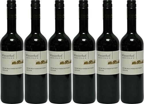 Winzerhof Ebringen Spätburgunder Rotwein Spätlese feinfruchtig (6 x 0,75L) von Winzerhof Ebringen