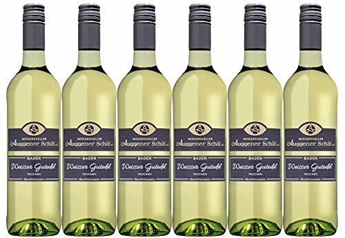 Winzerkeller Auggener Schäf Auggener Wein-Trio Weißer Gutedel QW trocken (6 x 0,75L) von Winzerkeller Auggener Schäf eG