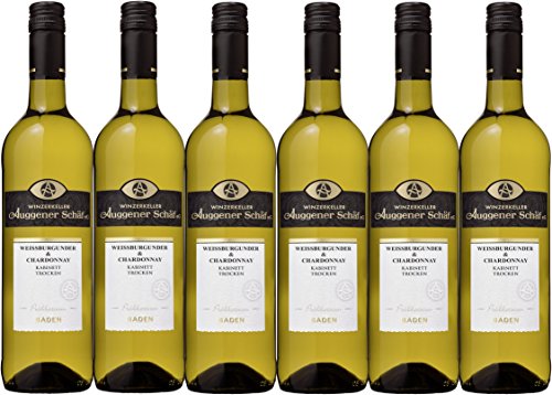 Winzerkeller Auggener Schäf Weißburgunder & Chardonnay Kabinett trocken (6 x 0,75L) von Winzerkeller Auggener Schäf eG