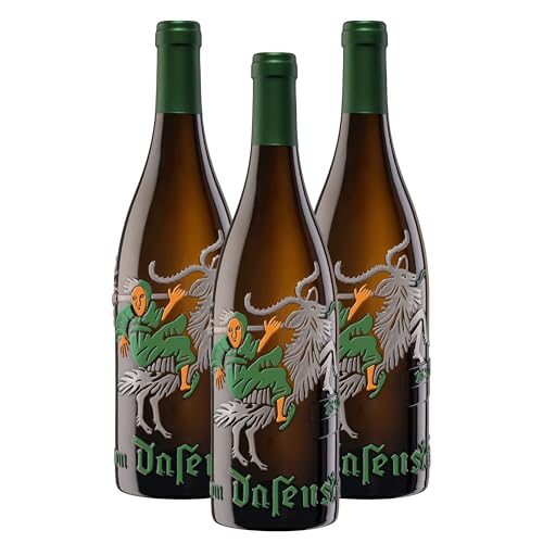 Hex vom Dasenstein Weißwein Cuvée Qualitätswein trocken - eine sagenhafte Burgundercuvée aus Weißburgunder und Grauburgunder, fruchtig im Aroma - Badischer Wein, Anbaugebiet Ortenau (3 x 0,75 l) von Winzerkeller Hex vom Dasenstein