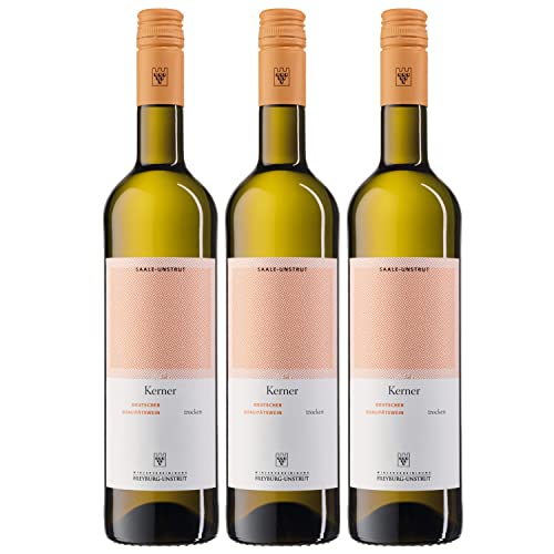 WV Freyburg-Unstrut Saale-Unstrut Kerner Weißwein Wein trocken Deutschland I Visando Paket (3 x 0,75l) von Winzervereinigung Freyburg-Unstrut