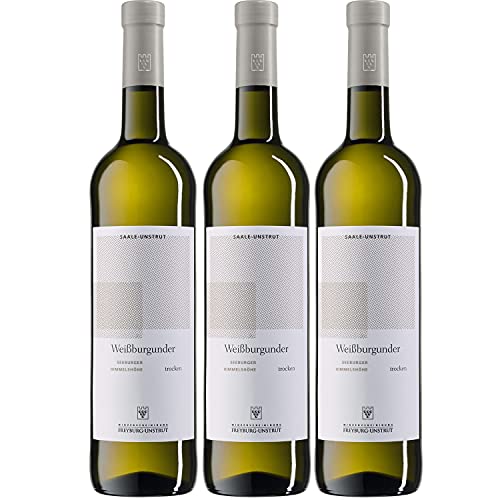 WV Freyburg-Unstrut Weissburgunder Spätlese Weißwein Wein trocken Deutschland (3 Flaschen) von Winzervereinigung Freyburg-Unstrut