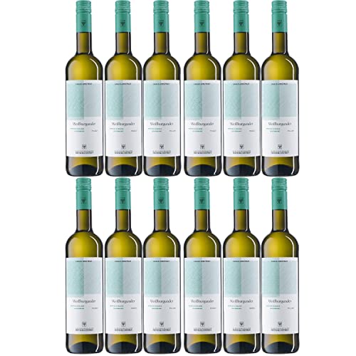 WV Freyburg-Unstrut Weissburgunder Weißwein Wein trocken Deutschland I Visando Paket (12 x 0,75l) von Winzervereinigung Freyburg-Unstrut