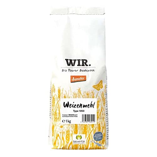 WIR. BIO POWER BODENSEE Weizenmehl, Type 1050, 1kg von Wir. Bio Power Bodensee