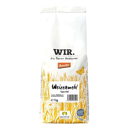 WIR. BIO POWER BODENSEE Weizenmehl, Type 550, 1kg WIR. BIO POWER BODENSEE Weizenmehl, Type 550, 1kg von Wir. Bio Power Bodensee