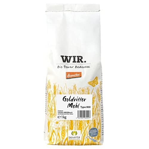 Wir. Bio Power Bodesee Goldritter Weizenmehl - Type 800 DEMETER 1kg von Wir. Bio Power Bodensee