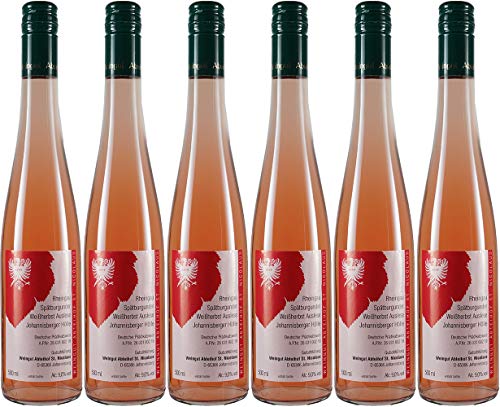 Abteihof St. Nicolaus Johannisberger Hölle Spätburgunder Weißherbst Auslese 0,5 L 2018 Edelsüß (6 x 0.5 l) von WirWinzer