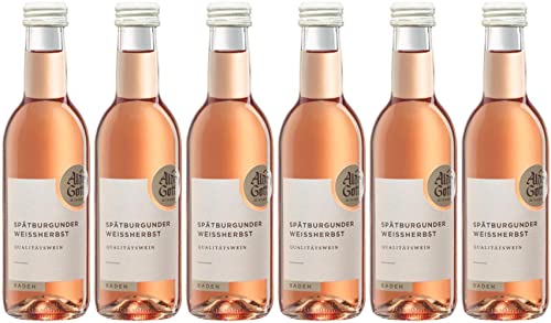 Alde Gott Winzer Schwarzwald Spätburgunder Weißherbst Qualitätswein 0,25 L 2023 Halbtrocken (6 x 0.25 l) von WirWinzer