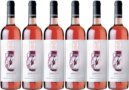 Battifarano Vini Akratos Rosato Matera DOC Trocken (6 x 0.75 l) von WirWinzer