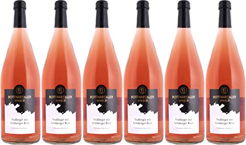 Bottwartaler Winzer Großbottwarer Wunnenstein Trollinger mit Lemberger Rosé 2022 Halbtrocken (6 x 1.0 l) von WirWinzer
