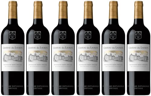 Edmond de Rothschild Château des Laurets Puisseguin Saint-Émilion AOP 2018 Trocken (6 x 0.75 l) von WirWinzer