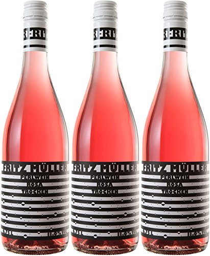 Fritz Müller Rosa Perlwein QbA Trocken (3 x 0.75 l) von Fritz Müller